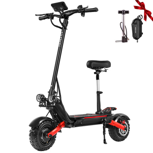 ULTRON Electric Scooter for Adults, Electric Scooter with Seat 11"  60V 6000W 1400WH,  Up to 52MPH 50Miles