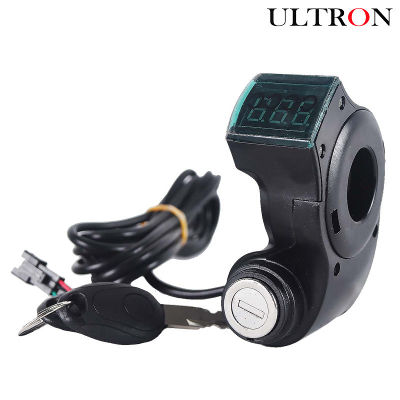 Anzeige Voltmeter und LGNitionsschloss für Ultron X3 Pro Electric Scooters