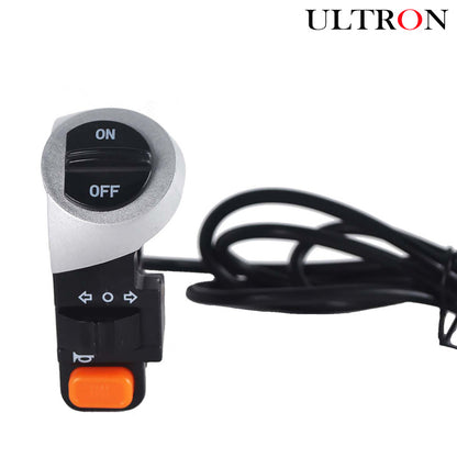Interrupteur d'éclairage à cornes et à LED pour les scooters électriques Ultron X3 Pro