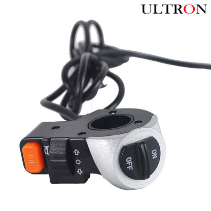 Interrupteur d'éclairage à cornes et à LED pour les scooters électriques Ultron X3 Pro